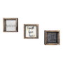 Wallity Cuadro Decorativo Enmarcado en MDF (3 Piezas)